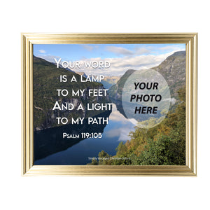 Psalm 119:105 Personalized Photo Verse