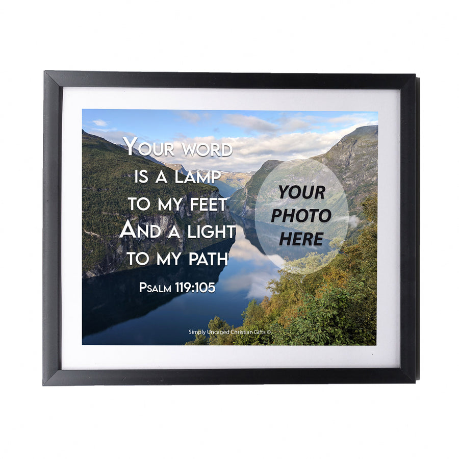 Psalm 119:105 Personalized Photo Verse