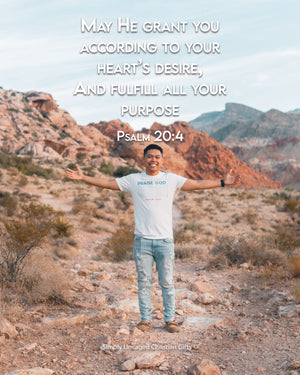 Psalm 20:4 Personalized Photo Verse