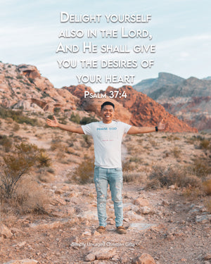 Psalm 37:4 Personalized Photo Verse