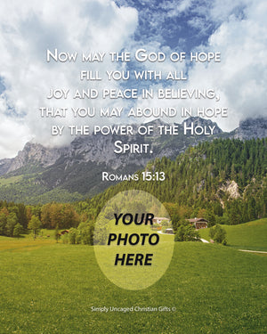 Romans 15:13 Personalized Photo Verse