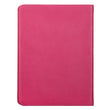 Load image into Gallery viewer, Personalized Journal Custom Text Blessed Is She Handy-Sized LuxLeather Pink
