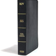 Load image into Gallery viewer, Personalized KJV Super Giant Print Reference Bible Black LeatherTouch Red Letter
