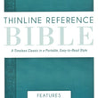 Load image into Gallery viewer, Personalized KJV Thinline Reference Bible Portable Easy-to-Read Turquoise King James Version
