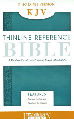 Personalized KJV Thinline Reference Bible Portable Easy-to-Read Turquoise King James Version