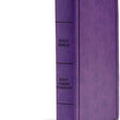 Load image into Gallery viewer, Personalized  KJV Deluxe Gift Bible Purple LeatherTouch Red Letter Smythe Sewn Easy-to-Carry Double Column
