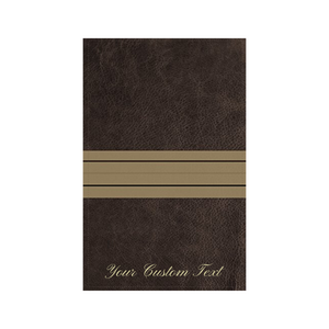 Personalized NIV Thinline Bible Large Print Leathersoft Chocolate/Tan New International Version