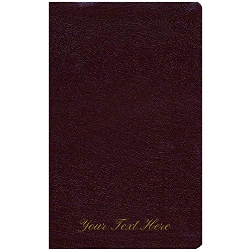 Personalized Amplified Holy Bible Thumb Indexed Bonded Leather Burgundy