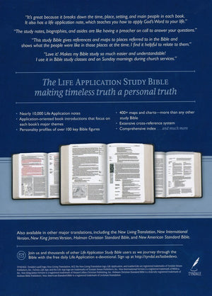 Personalized KJV Life Application Study Bible Lrg. Print Leather