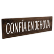 Load image into Gallery viewer, Confía En Jehova Spanish Wood Decor
