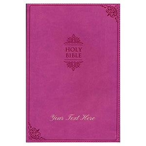 Personalized NIV Thinline Bible Large Print Leathersoft Pink