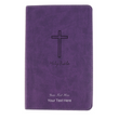 Load image into Gallery viewer, Personalized Custom Text Your Name KJV Deluxe Gift Holy Bible Leathersoft Purple King James Version
