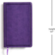 Load image into Gallery viewer, Personalized  KJV Deluxe Gift Bible Purple LeatherTouch Red Letter Smythe Sewn Easy-to-Carry Double Column
