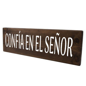 Confía En El Señor Spanish Wood Decor