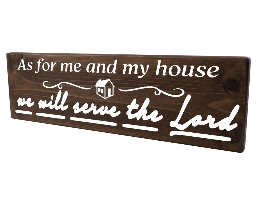 Joshua 24:15 As For Me And My House Wood Decor