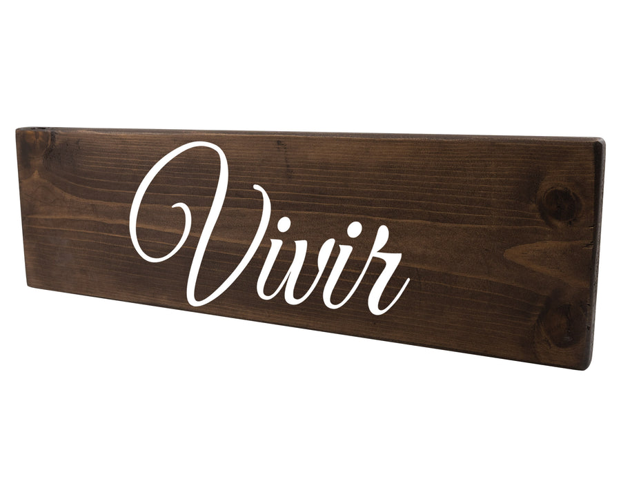 Vivir Spanish Wood Decor