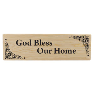 God Bless Our Home Wood Decor