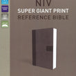 Load image into Gallery viewer, Personalized NIV Super Giant Print Reference Bible Leathersoft Gray
