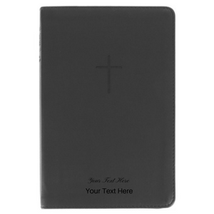 Personalized Custom Text Your Name NLT Premium Gift Bible LeatherLike Black New Living Translation