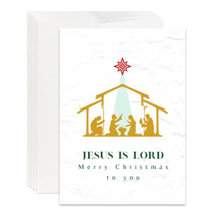 Christian Jesus Is Lord Card for Christmas