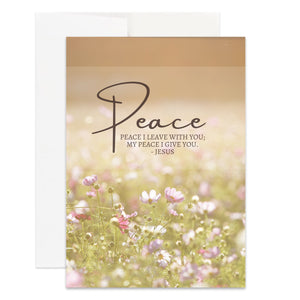 Christian Sympathy Peace I Leave With You Card