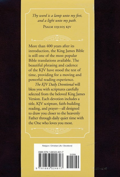 Personalized Custom Text The KJV Daily Devotional Inspiration & Encouragement Dark Brown