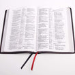 Load image into Gallery viewer, Personalized NKJV Large Print Ultrathin Reference Bible Premium Black Genuine Leather
