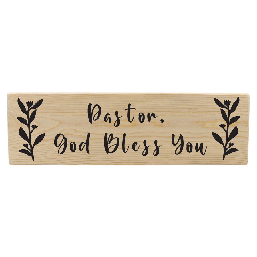 Pastor God Bless You Wood Decor