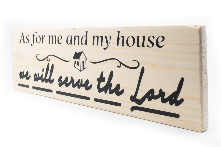 Joshua 24:15 As For Me And My House Wood Decor