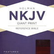 Load image into Gallery viewer, Personalized NKJV Giant Print Reference Bible Saddle Brown LeatherTouch Indexed
