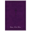 Load image into Gallery viewer, Personalized NKJV Deluxe Thinline Reference Bible Red Letter Comfort Print Genuine Leather Purple
