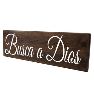 Busca a Dios Wood Decor