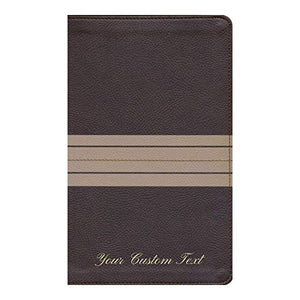 Personalized NIV Comfort Print Thinline Bible Leathersoft Chocolate/Tan New International Version