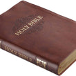 Load image into Gallery viewer, Personalized KJV Holy Bible Super Giant Print Brown Faux Leather Bible w/Ribbon Marker
