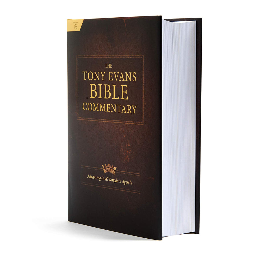 Personalized CSB The Tony Evans Bible Commentary Advancing God's Kingdom Agenda Dark Brown