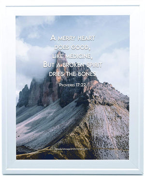 Proverbs 17:22 Personalized Photo Verse