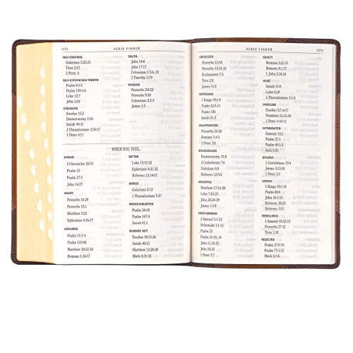 Personalized KJV Holy Bible Giant Print Full-Size Two-Tone Brown Faux Leather