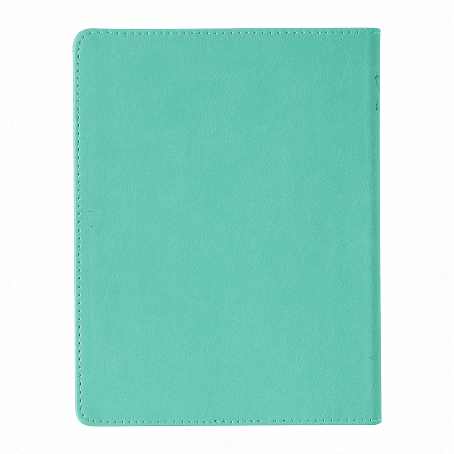 Personalized Custom Text Your Name Here I Am, Lord Devotional Teal Faux Leather