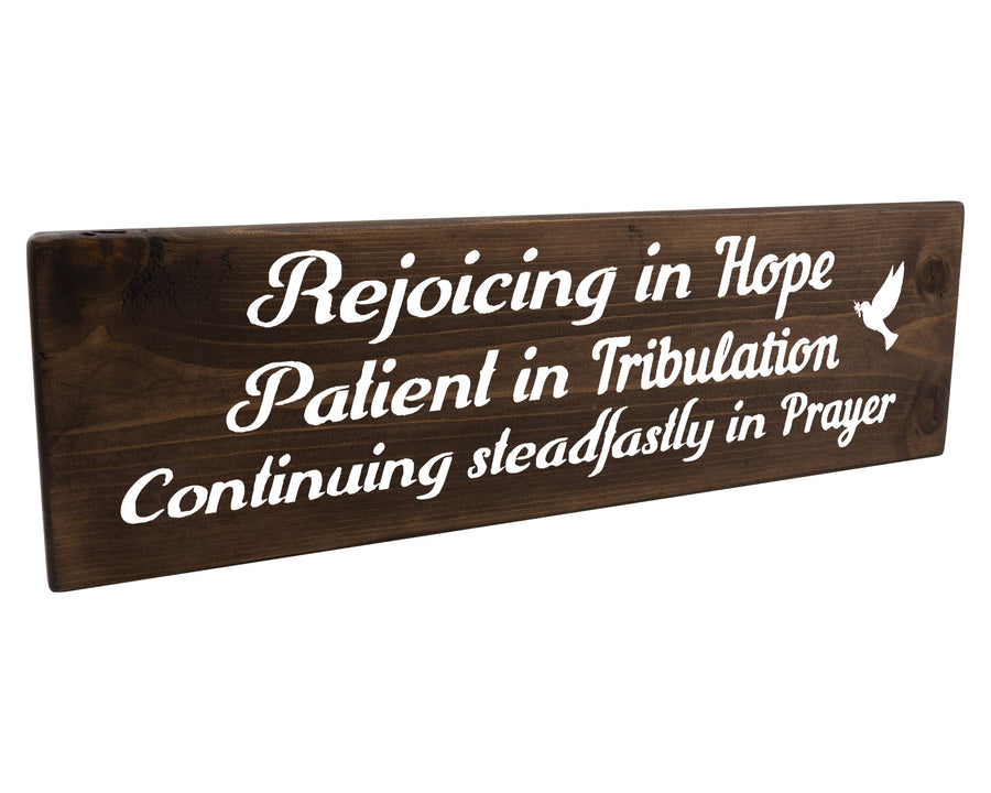 Continuing Steadfastly In Prayer Wood Decor