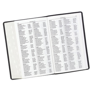 Personalized Bible KJV Giant Print Holy Bible Full Grain Premium Leather Thumb Index Black