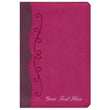 Load image into Gallery viewer, Personalized NKJV Compact Ultrathin Bible for Teens Fuchsia LeatherTouch

