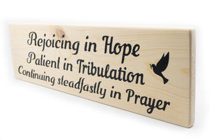 Continuing Steadfastly In Prayer Wood Decor