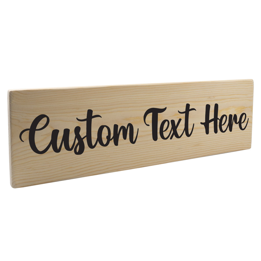 Personalized 1 Tier 24in Wood Decor