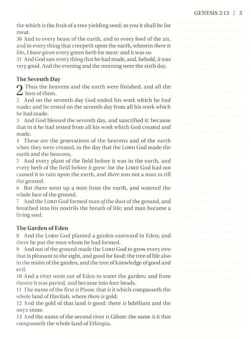 Personalized KJV Journal The Word Bible Large Print Hardcover Black King James Version