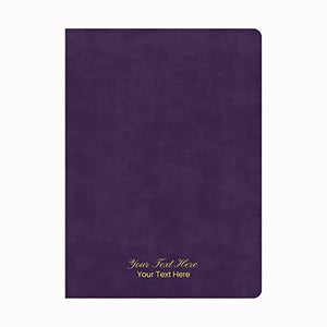 Personalized Custom Text Your Name KJV Holman Study Bible Plum LeatherTouch (Indexed)