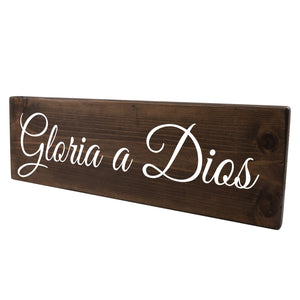 Gloria a Dios Spanish Wood Decor