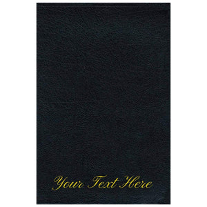 Personalized NIV Life Application Study Bible Large Print Bonded Leather Black