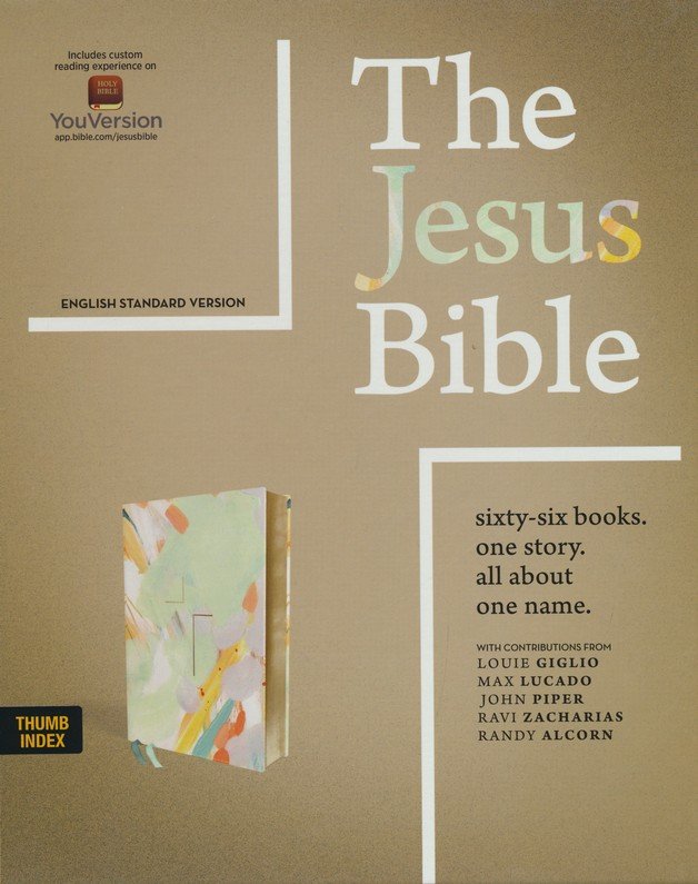 Personalized ESV The Jesus Bible Indexed Leathersoft Multi-Color/Teal