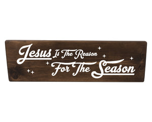 Jesus Is The Reason For The Season Wood Decor