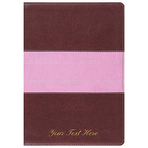 Personalized ESV Study Bible TruTone Chocolate/Rose Study Bible